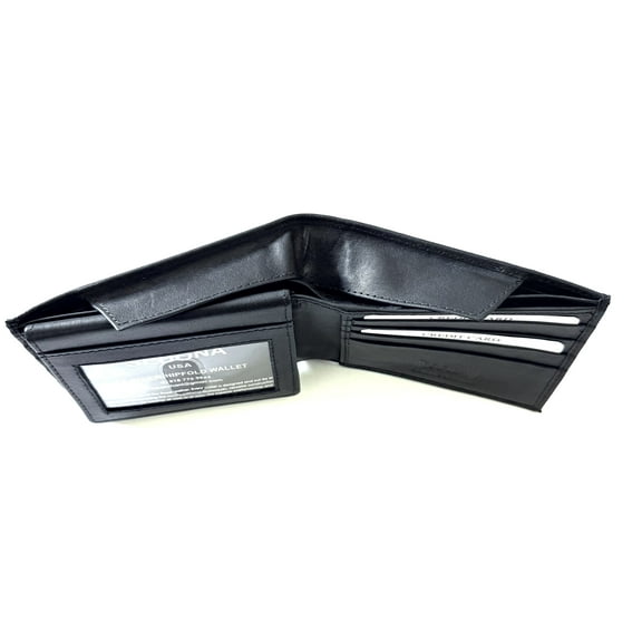 SEDONA® BIFOLD LEATHER WALLET WITH HIDDEN CASH COMPARTMENT