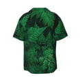 thumbnail image 2 of Fotbe Green Leave Fern print Short Sleeve Button Down Shirts for Men Casual Summer Beach Wrinkle Free Shirt-X-Large, 2 of 7