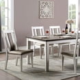 thumbnail image 5 of Miekor Furniture Set of 2 Upholstered Side Chairs in Weathered White and Warm Gray Finish W4US6291, 5 of 6