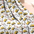 thumbnail image 3 of Cartoon Construction Vehicles Road Cones White Pattern Blanket,Comfortable Soft Flannel Throw Blanket,All Season,Warm Lightweight Blankets for Sofa Bed Couch Living Room Chair,50"x60", 3 of 4
