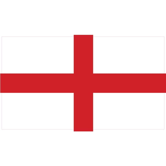 2-Pack England Flag Decal Sticker | 5-Inches By 3-Inches | Laminated Vinyl Decal | PDS424