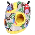 thumbnail image 2 of Warm Birdhouse Round Shape Soft Plush Save Space Easy Clean Safety Parrots HouseGrey Owl, 2 of 9