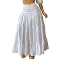 thumbnail image 1 of VONDA Jupe Ample Plissée Mode Femme Taille Haute Décontractée Couleur Unie, 1 of 2