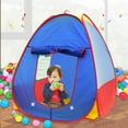 thumbnail image 3 of Guiexla Kids Castle Play Tent Toy for Girls Boys Foldable Playhouse with Mesh Windows Safe Indoor Outdoor Fun Gift for Ages 1-6, 3 of 8
