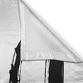 thumbnail image 3 of Ambesonne Zodiac Gemini Kitchen Curtains, Grunge Brush Art, 55"x39", Black and White, 3 of 3