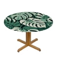 thumbnail image 3 of GOSMITH Table Cover Tropical Green Leaves Modern Botanical Palm Leaf Decorative Outdoor Summer Decorations White, 3 of 7