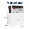 thumbnail image 3 of Garvee Large White Printer Cabinet – Q253 Steel Printer Stand with Storage, 3 of 7