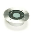 thumbnail image 1 of 2 Pack White Solar Power Round Recessed Deck Dock Pathway Garden LED Light, 1 of 3