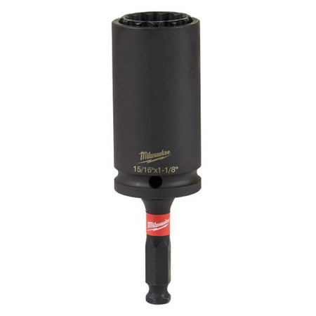 

Milwaukee-49-66-5124 Shockwave Lineman s 12PT 15/16 in. And 1 1/8in. 2-in-1 Socket