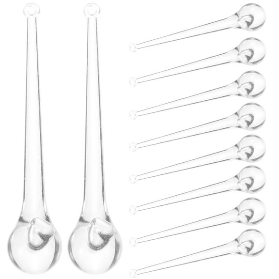 STRANDCHIC 10pcs Clear Acrylic Water Drop Ornaments for Crafts, Wedding Decor, Party Favors, and Special Event Decorations