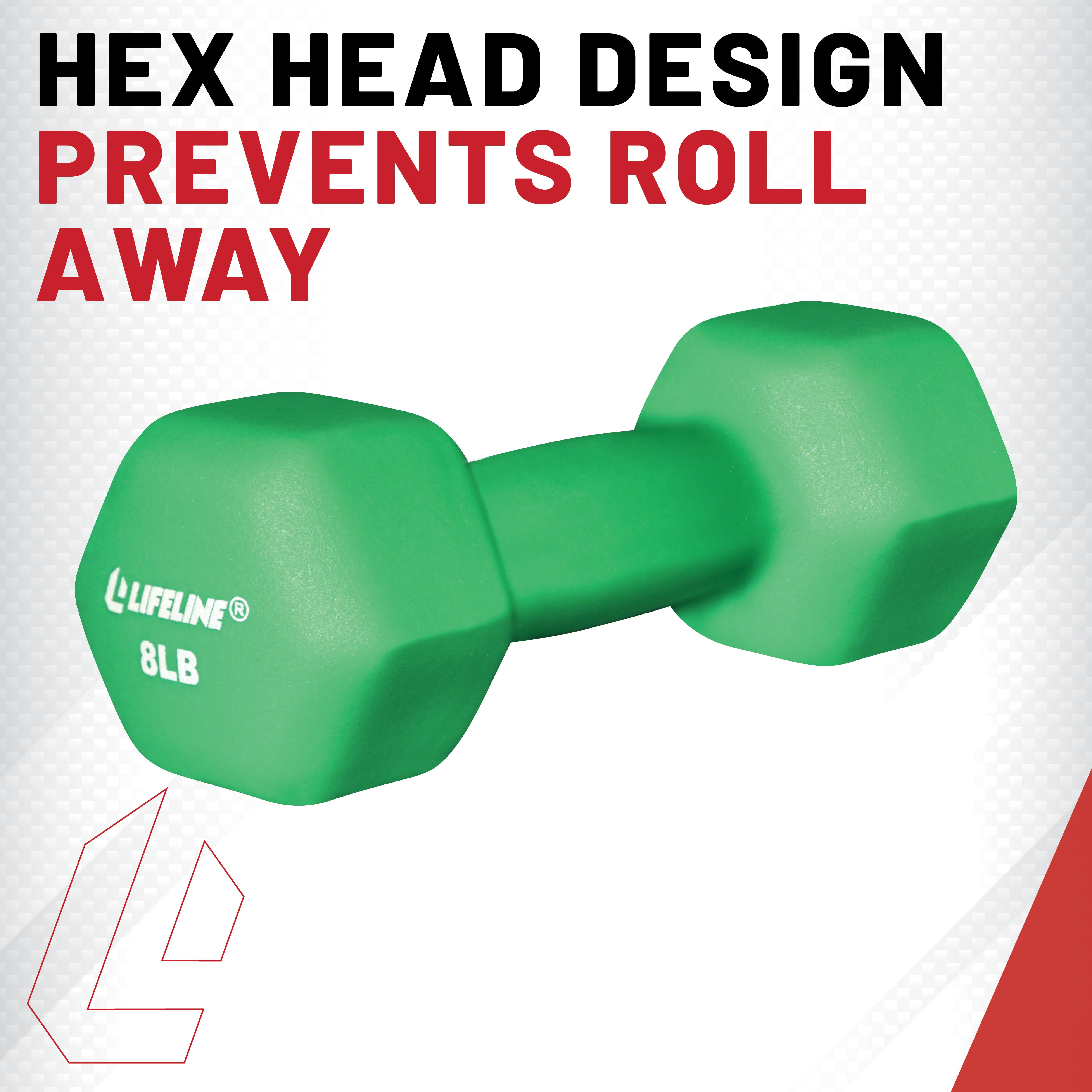 Lifeline Hex Neoprene Dumbbell - 5lb