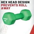 thumbnail image 6 of Lifeline Fitness 3lb Non-Slip Grip Hex Neoprene Dumbbell, 6 of 8
