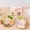White, variant on Leodye Snack Serving Tray, Appetizer Tray with Lid, Round Plastic Food Storage Organizer for Dried Fruits, Nuts, Candies, Sweet Cookies and Fruits