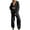 Black, variant on Women's 2 Piece Outfit Sweater Set Long Sleeve Button Knit Cardigan Baggy Harem Pants Sweatsuit Loungewear