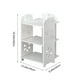 thumbnail image 3 of Narrow Shoe Rack Door Organizer Space-saving 4 Tier Storage Cabinet Compact Open Design Holds 12 Pairs for Small Entryway Closet, Ukhbmc, 3 of 9