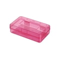 thumbnail image 1 of Estuche para lápices de plástico transparente, caja de papelería transparente, gran capacidad, organizador de suministros a presión, oficina, Almacenamiento y organización del hogar Rojo Cateissary HA070878-01, 1 of 6