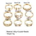 thumbnail image 2 of Anillos Bohemios Vintage, Conjunto De Anillos Para Nudillos, Conjunto De Anillos De Diamantes, Conjunto De Anillos De Tobillo Para Mujeres Y Niñas 7 Unids Guardurnaity AP006771-03, 2 of 5