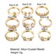 thumbnail image 2 of Anillos Bohemios Vintage, Conjunto De Anillos Para Nudillos, Conjunto De Anillos De Diamantes, Conjunto De Anillos De Tobillo Para Mujeres Y Niñas 7 Unids Inevent AP006771-03, 2 of 5