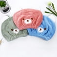 thumbnail image 5 of 2 gorros de toalla para el cabello de secado rápido para niños,Toalla para el cabello con turbante de secado rápido para niños,Gorro para secar el cabello, 5 of 5