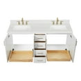 thumbnail image 6 of ARIEL Taylor 72 inch Double Rectangle Sink Bathroom Vanity with Carrara White Quartz Countertop 1.5 Edge in White, 6 of 7