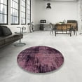 thumbnail image 3 of Ahgly Company Indoor Rectangle Abstract Pink Abstract Area Rugs, 7' x 10', 3 of 6