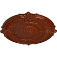 thumbnail image 3 of 53 1/2"OD x 3 1/2"P Attica Acanthus Leaf Ceiling Medallion (Fits Canopies up to 4 5/8"), Hand-Painted Firebrick, 3 of 5