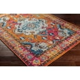 thumbnail image 3 of Mark&Day Area Rugs, 7x9 Kreijl Traditional Bright Orange Area Rug, Blue Yellow Grey Carpet for Living Room, Bedroom or Kitchen (6'7" x 9'), 3 of 6