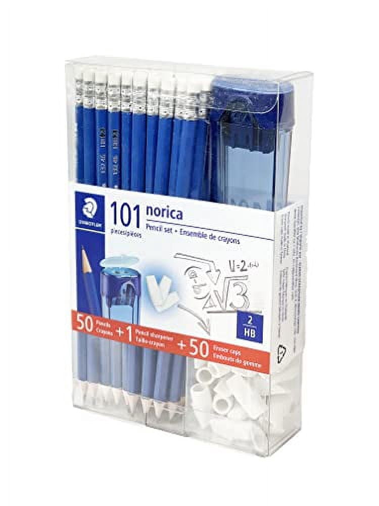 STAEDTLER Norica Manual Pencil Sharpeners with 50 Eraser Caps