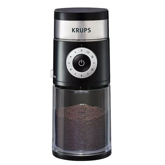 Krups Precise Stainless Steel Flat Burr Grinder 8oz