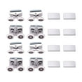 thumbnail image 5 of 8PCS Twin Shower Screen Door Rollers Door Runners Door Wheel Top And Bottom 23mm Replacement Glass Sliding Door Hanging Wheel, 5 of 11