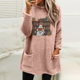 thumbnail image 1 of LSLJS Chandails Chauds d'Hiver pour Femmes, Molletonnés, à Enfiler, Col Ras du Cou, Thermiques, Longs, Hauts de sous-Vêtements, Vêtements Confortables, 1 of 6