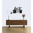 thumbnail image 2 of Let It Snow Winter Themed Laser Cut Solid Steel Decorative Home Accent Wall Sign Hanging, 2 of 3