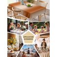 thumbnail image 5 of Burnt Orange Ombre Table Cloth, Modern Abstract Art Farmhouse Gradient Waterproof Tablecloth for Rectangle Tables, Reusable Washable Fabric Table Cover for Restaurant Kitchen Dining Tables 52"x70", 5 of 6