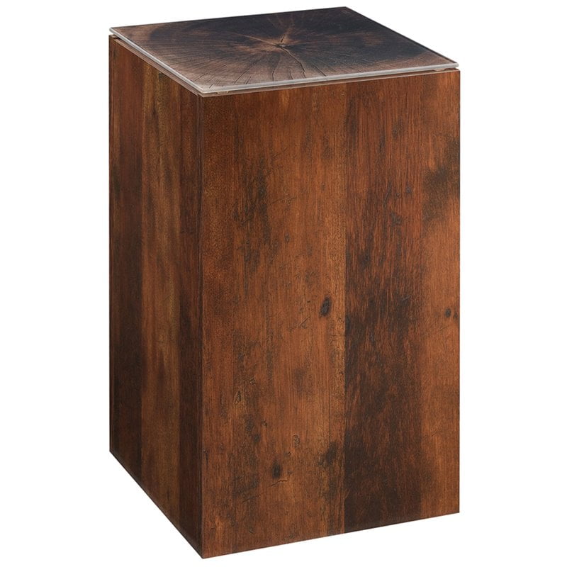 Sauder Viabella Stump Side Table In Curado Cherry