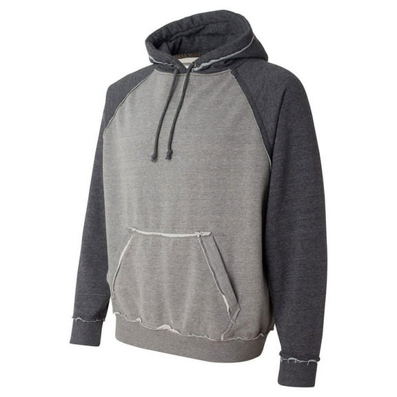 J. America Mens Vintage Heather Pullover Hood