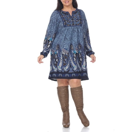 Women's Plus Size Apolline Embroidered Sweater Dress
