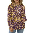 thumbnail image 4 of Purple Yellow Dot Pattern Men's Women New Sweatshirt Hoodie Men's Plus Size Sweatshirt Hooded Sweatshirt 3d Printed Street Men's Cloth, 4 of 6