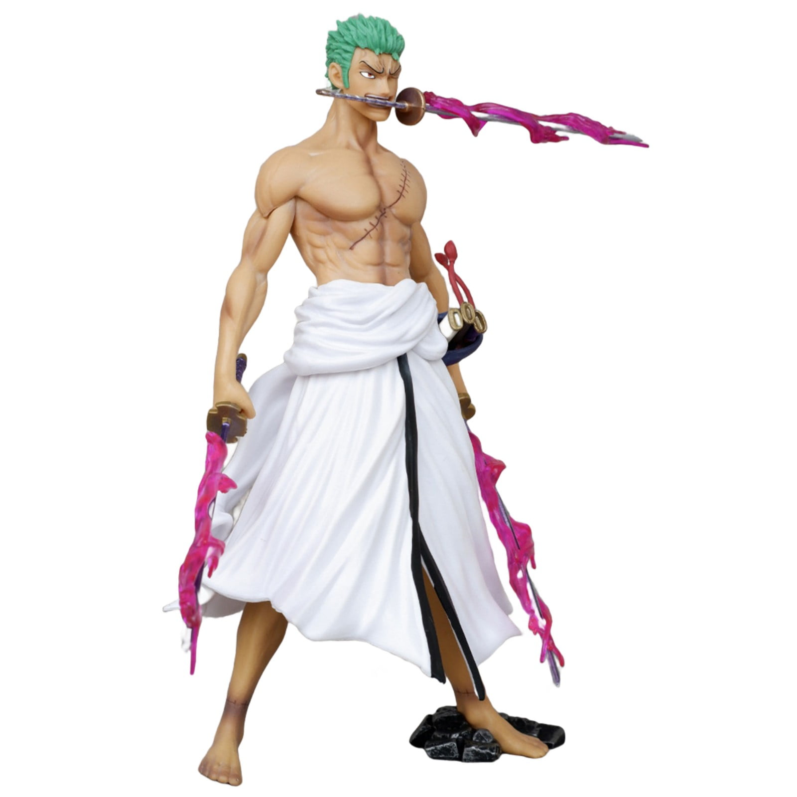 Njube Action figure Anime Collectibles PVC Figure Four headed Roronoa Zoro Figure Anime Action Figure