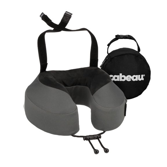 Almohada de viaje Cabeau Evolution S3 de espuma viscoelástica de acero gris