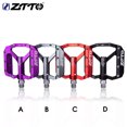 thumbnail image 3 of Eigraketly ZTTO 1 par de pedales planos de bicicleta L7U rodamiento antideslizante pedales de color sólido ciclismo de montaña piezas de Ciclismo rojo, 3 of 6