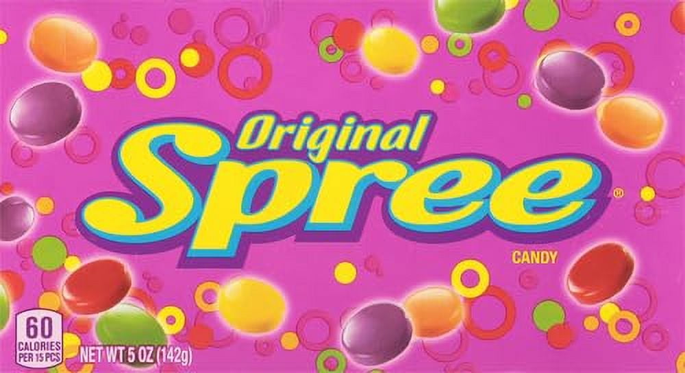 (6 pack) Spree Candy Theater Box, original, 5 Ounce