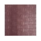 thumbnail image 2 of Papel tapiz 3D Etiqueta de pared de ladrillo Espuma TV Calcomanía de fondo Autoadhesivo Etiqueta adhesiva, 10 piezas, Café Inevent HA002452-26, 2 of 6