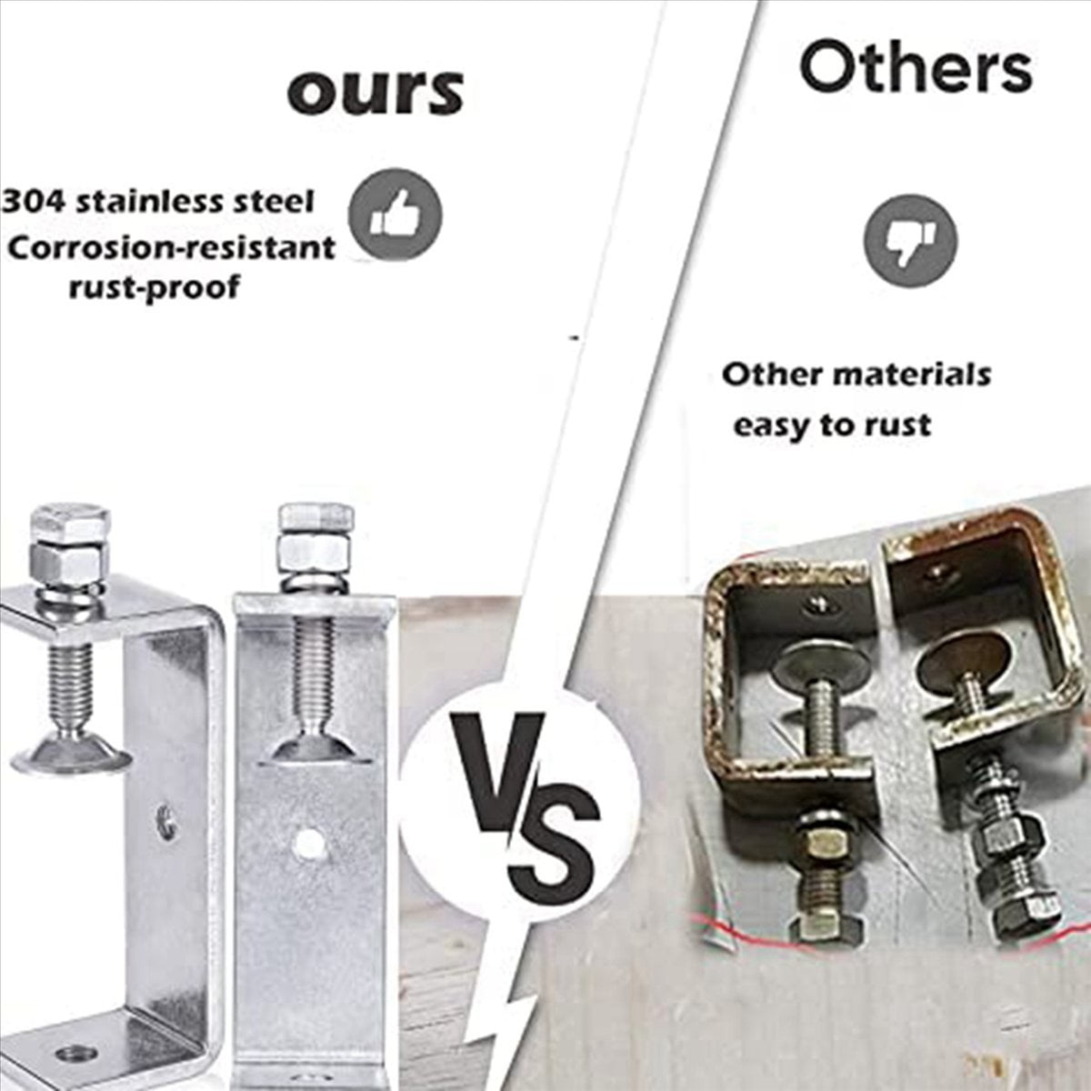 Metal Clamp Heavy Duty Clamp C Clamp Woodworking Clamp with Wide Jaw Openings (120MM), 6PCS
