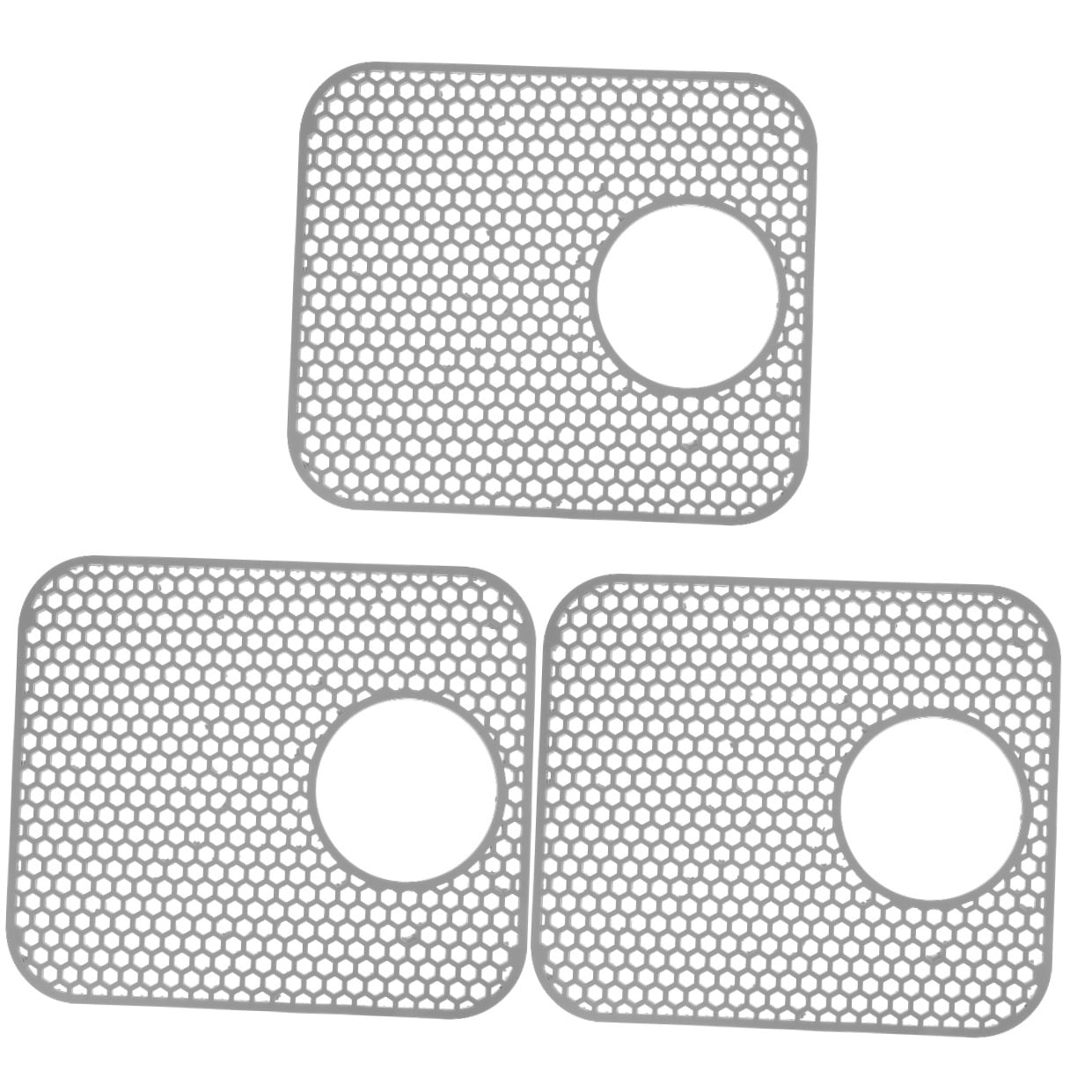 3-Pack Under Sink Mats for Kitchen Cabinet , Easy to Install Shelf Liners