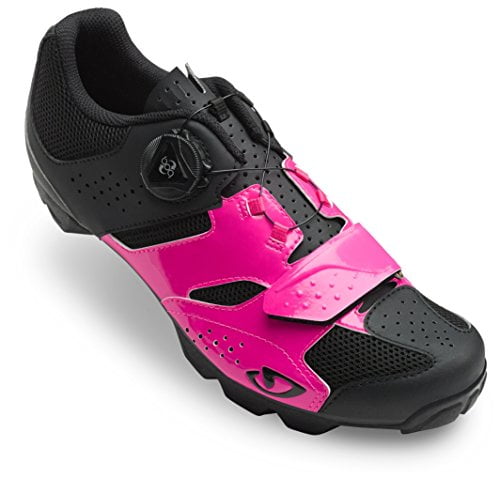 pink cycling shoes