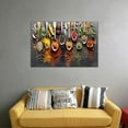 thumbnail image 4 of Kitchen Canvas Wall Art Couful Spice in Spoon Vintage Picture Dining Room Canvas Painting for Home Wall Decor, Spices Framed Artwork for Kitchen Restaurant Wall Decoration Ready to Hang (12" Hx18 W), 4 of 6