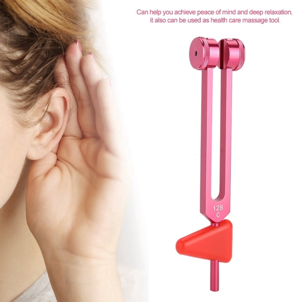Set De Diapasones Curativos De 128 Hz Con Martillo - 6 Unidades De Acero Inoxidable, Para Relajación, Yoga Y Afinación - Incluye Bolsa De Terciopelo