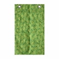thumbnail image 1 of Clover Hanging Pocket Organizer, Simple Repetitive Shamrock Leaves Luck Pattern, Printed Polyester Storage Bag with Pockets, 21" x 31", Fern Green Lime Green, 1 of 2