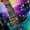 Green Blue Purple, variant on Castle Fairy Music Guitar Black Out Curtains,Gradient Curtains Pack of 2 (42x63 Each)