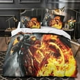 thumbnail image 3 of Housse de Couette Ghost Rider Super-Héros Imprimée avec Fermeture Éclair, Literie avec Taies d'Oreiller, Microfibre Double 135*200 cm, 3 of 5
